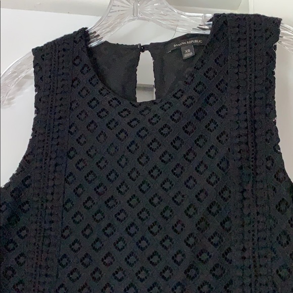 A line Black lace blouse - Picture 2 of 4